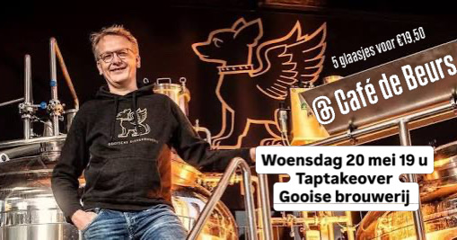 Taptakeover Gooische bierbrouwerij 20 mei 2026 19u